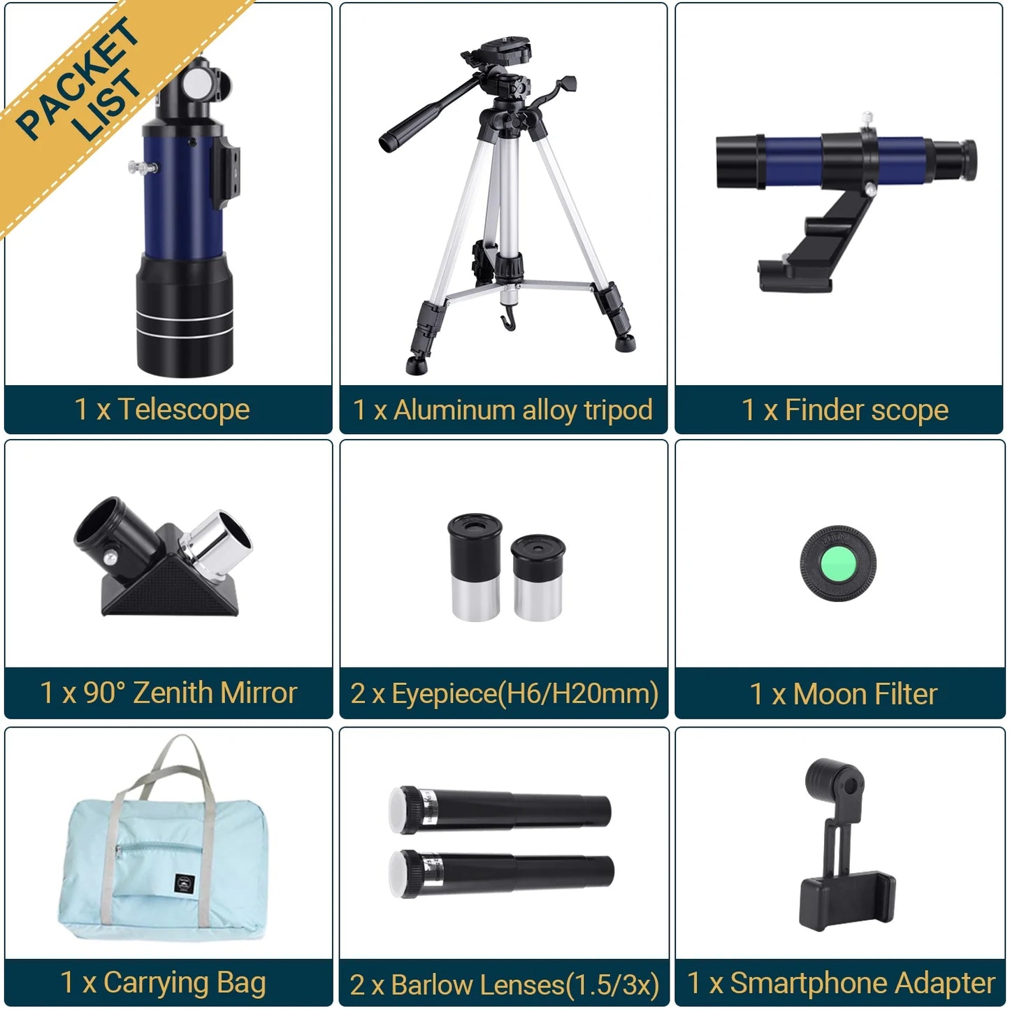 Telescopes for Beginners, 70MM Telescope for Astronomy, Refractor Telescopes with Tripod