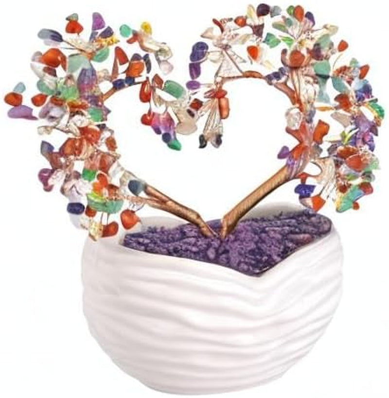 7 Chakra Healing Crystal Heart Money Tree