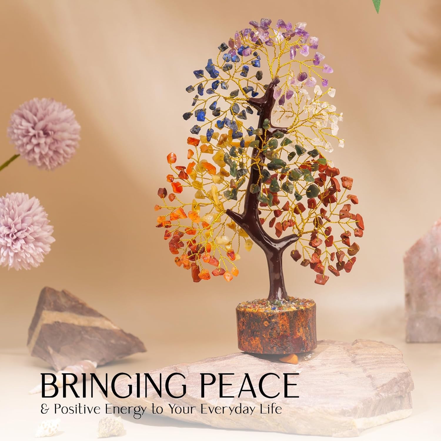 7 Chakra Tree of Life, Crystals and Healing Stones