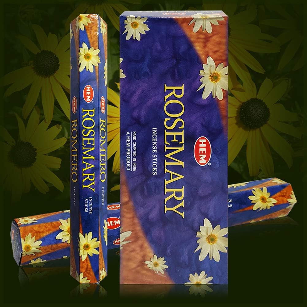 Rosemery Incense Sticks and Incense Stick Holder Bundle