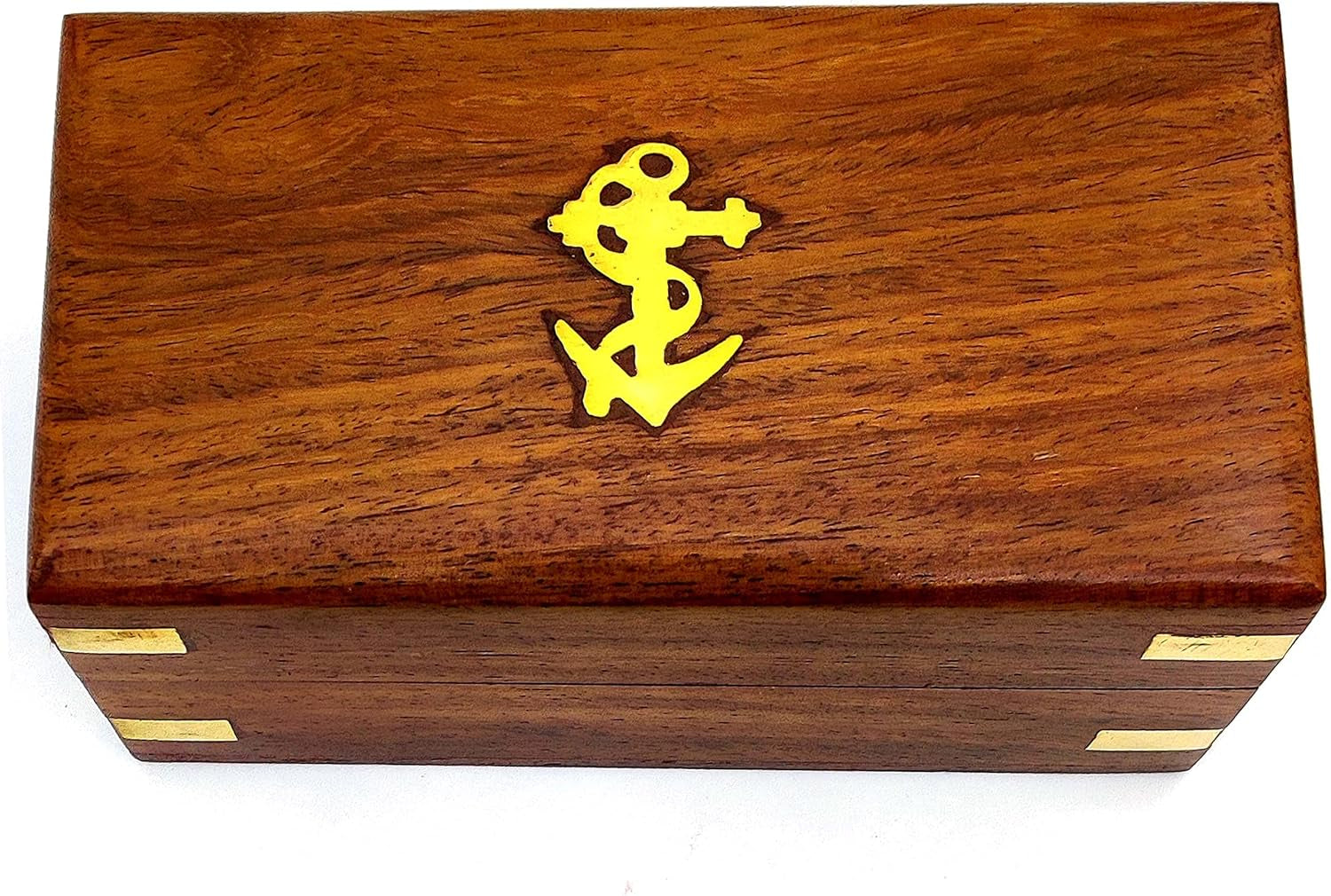 Nautical Brass Spyglass Telescope with Wooden Box