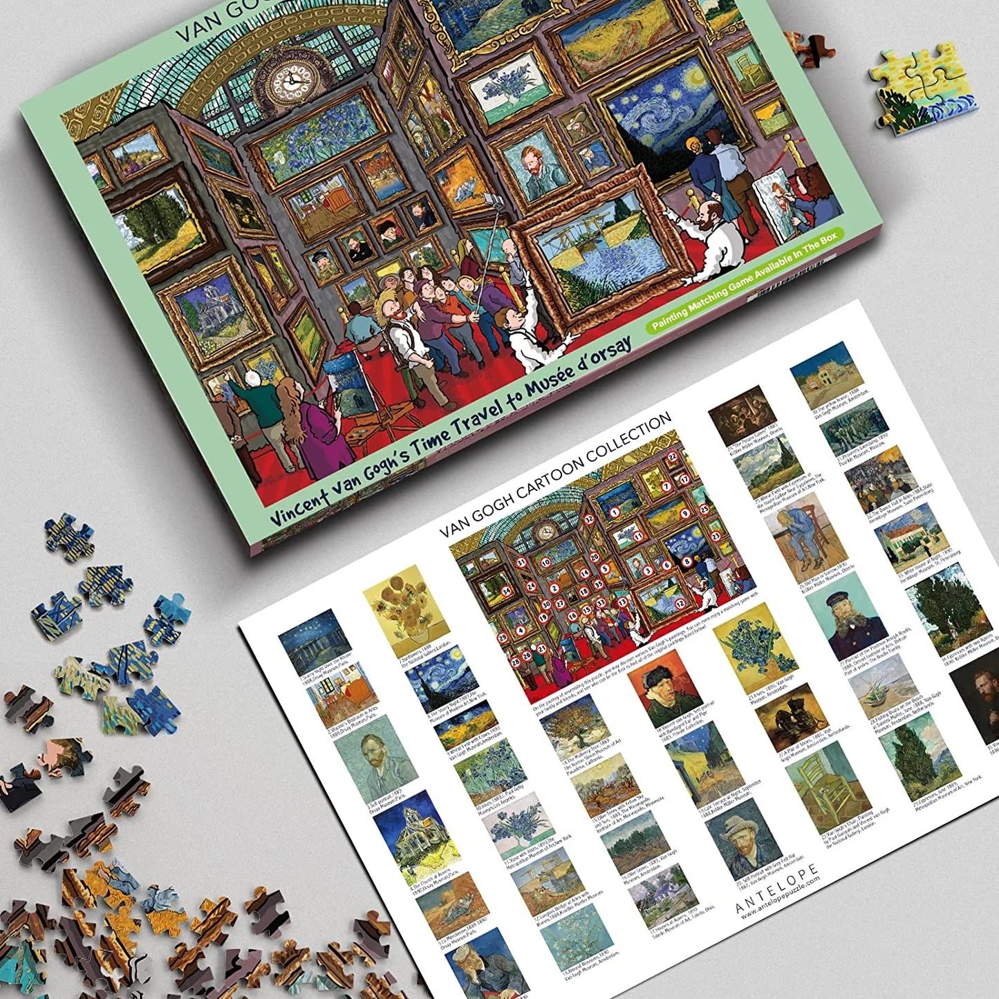 - 1000 Piece Puzzle for Adults, Van Gogh Jigsaw Puzzles 1000 Pieces, Van Gogh'S Time Travel to Muse Da Orsay Puzzles for Adults 1000 PC by Alireza Karimi Moghaddam