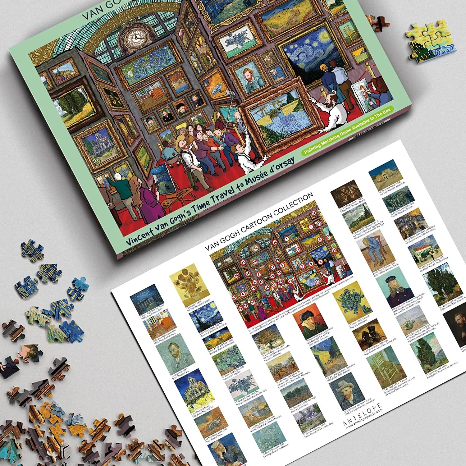 - 1000 Piece Puzzle for Adults, Van Gogh Jigsaw Puzzles 1000 Pieces, Van Gogh'S Time Travel to Muse Da Orsay Puzzles for Adults 1000 PC by Alireza Karimi Moghaddam