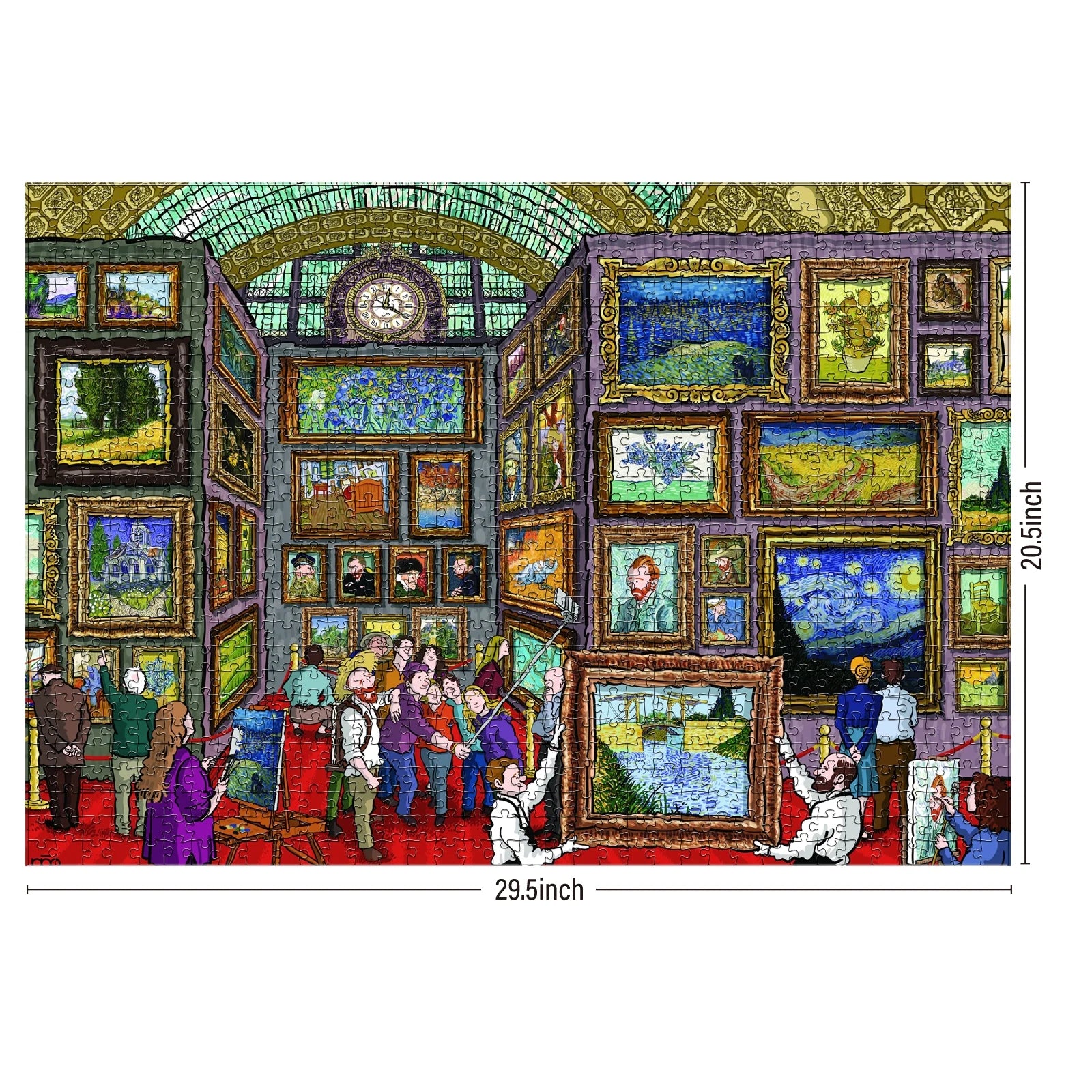 - 1000 Piece Puzzle for Adults, Van Gogh Jigsaw Puzzles 1000 Pieces, Van Gogh'S Time Travel to Muse Da Orsay Puzzles for Adults 1000 PC by Alireza Karimi Moghaddam