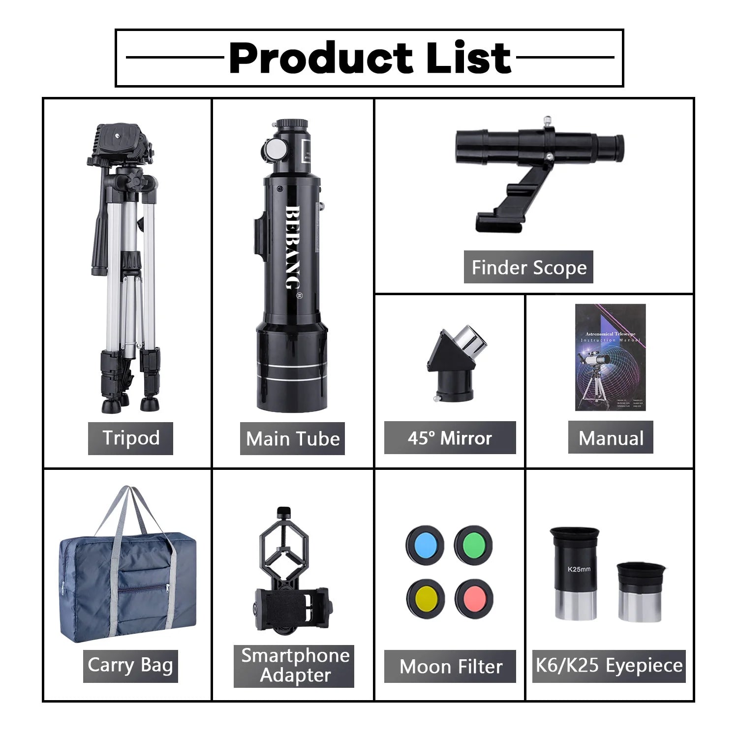 Telescope for Astronomy