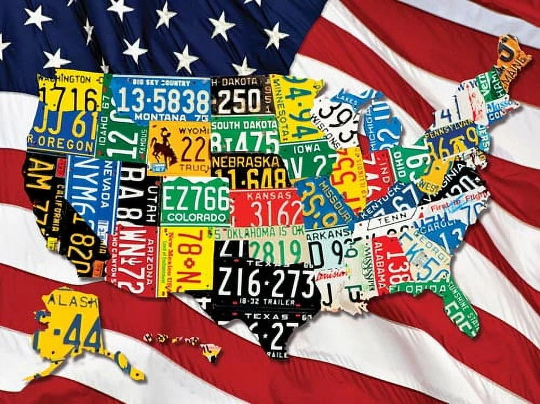 , State Plates 400 Piece Puzzle
