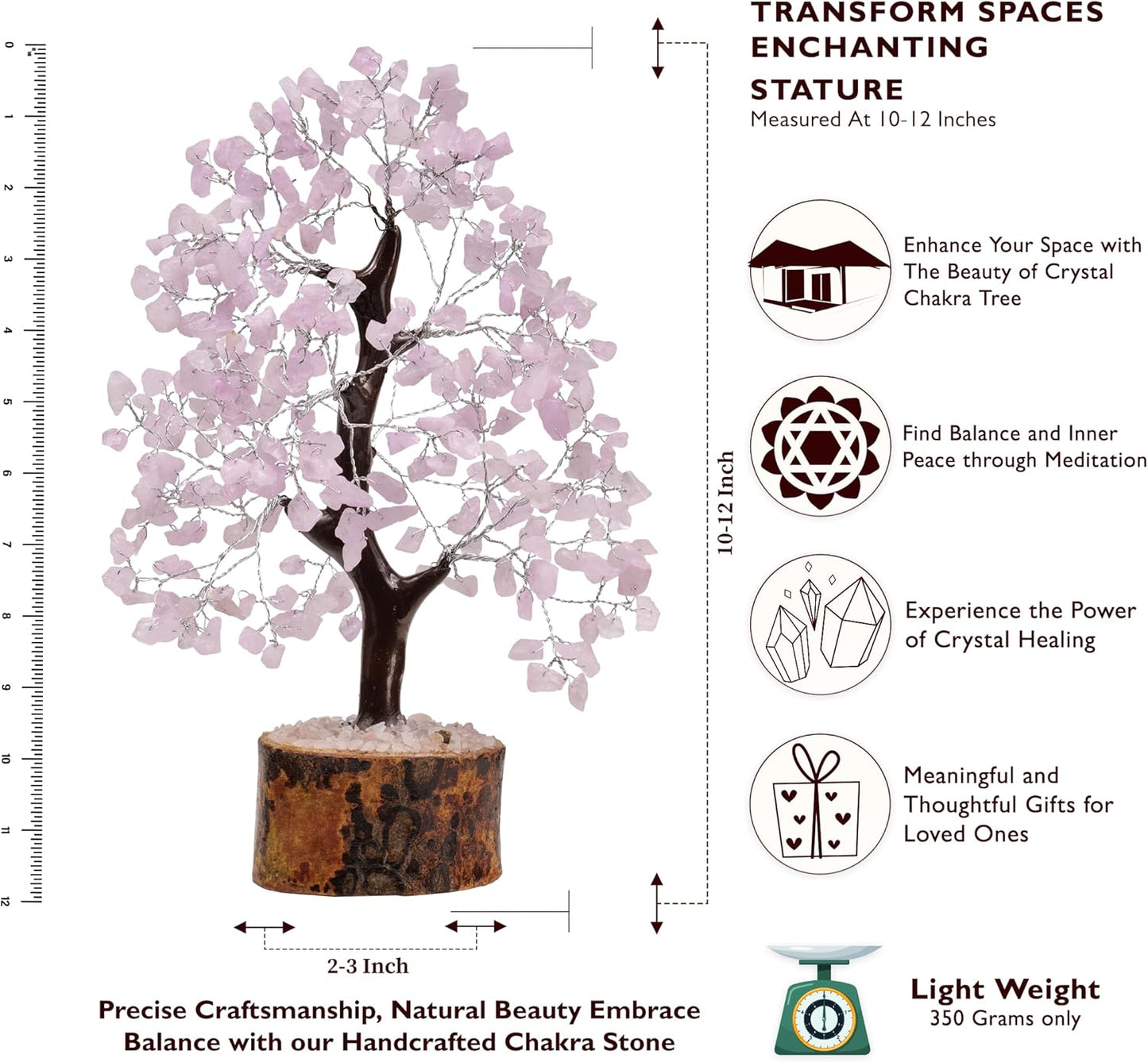 Rose Quartz  Feng Shui  Crystal Tree of Life