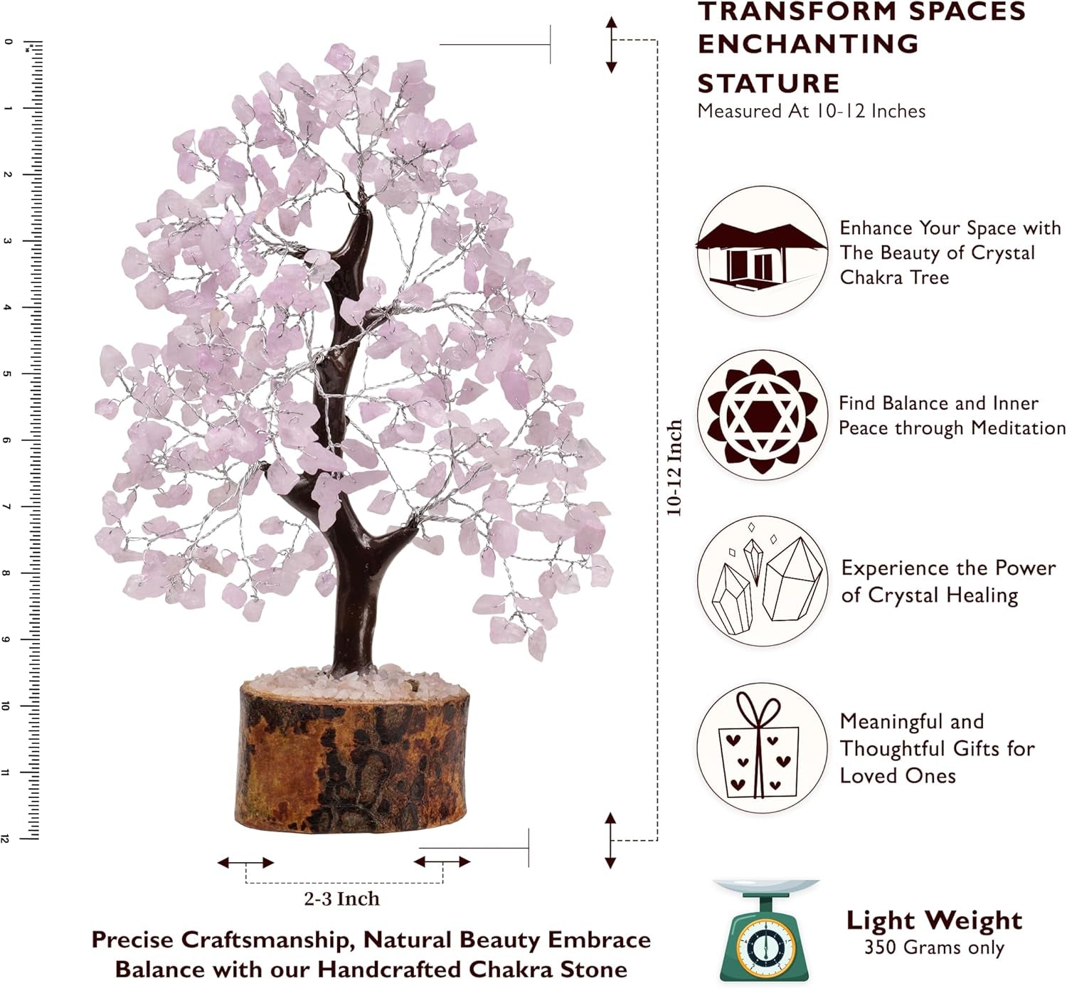 Rose Quartz  Feng Shui  Crystal Tree of Life