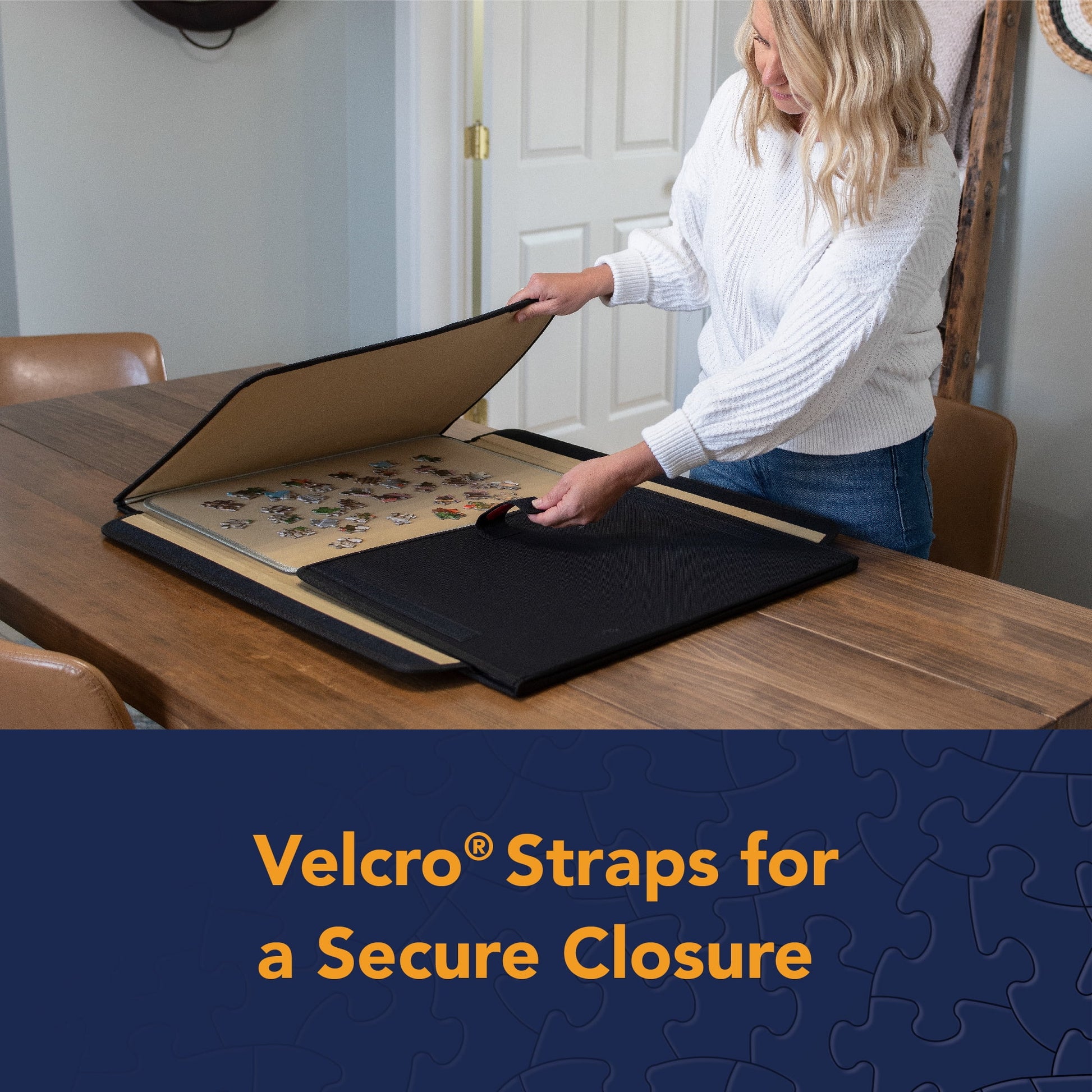 - Unique Fabric Jigsaw Caddy - Portable Puzzle Board for 1500 Pieces