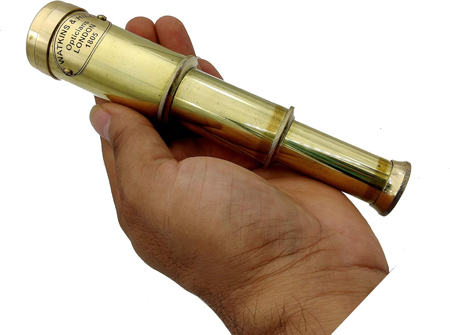 Nautical Brass Spyglass Telescope with Wooden Box