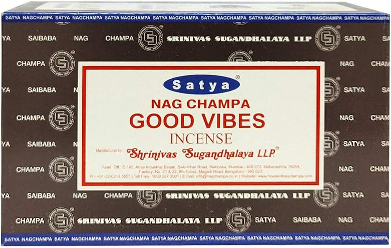Good Vibes Incense Sticks and Incense Stick Holder Bundle