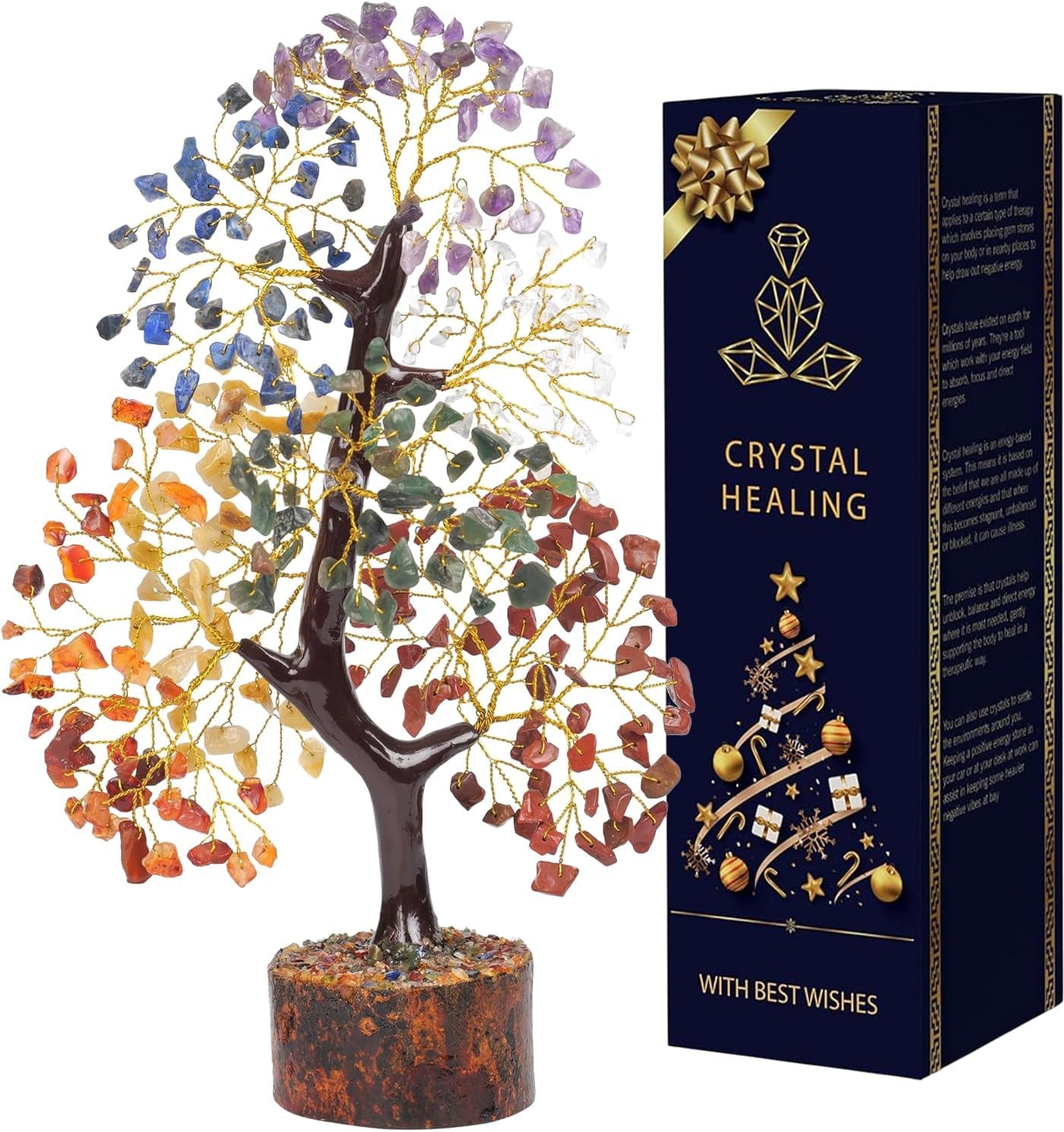 7 Chakra Tree of Life, Crystals and Healing Stones