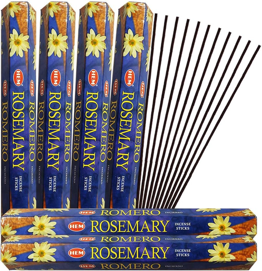 Rosemery Incense Sticks and Incense Stick Holder Bundle