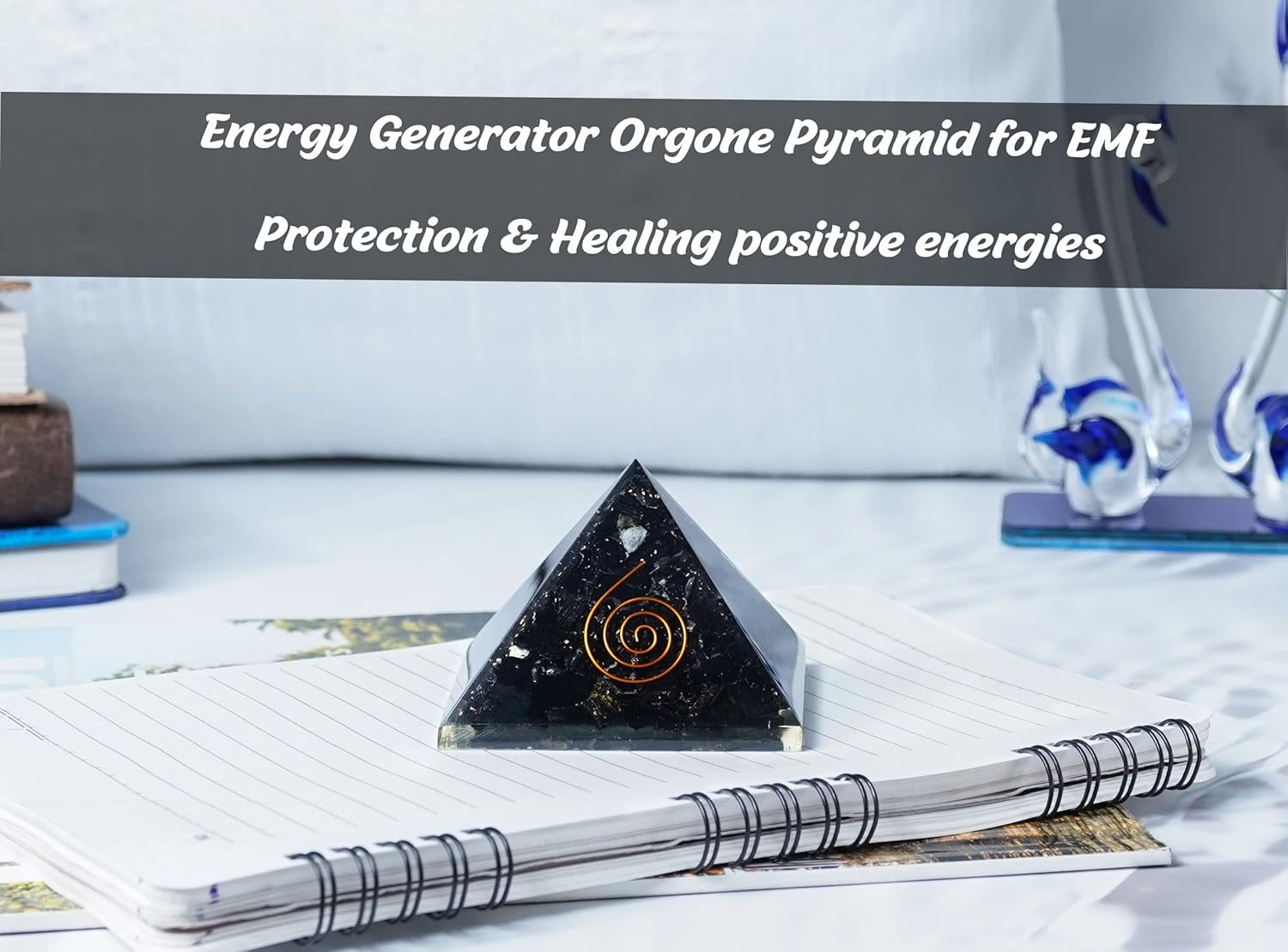 Black Tourmaline Orgone Pyramid 2.5-3 Inch