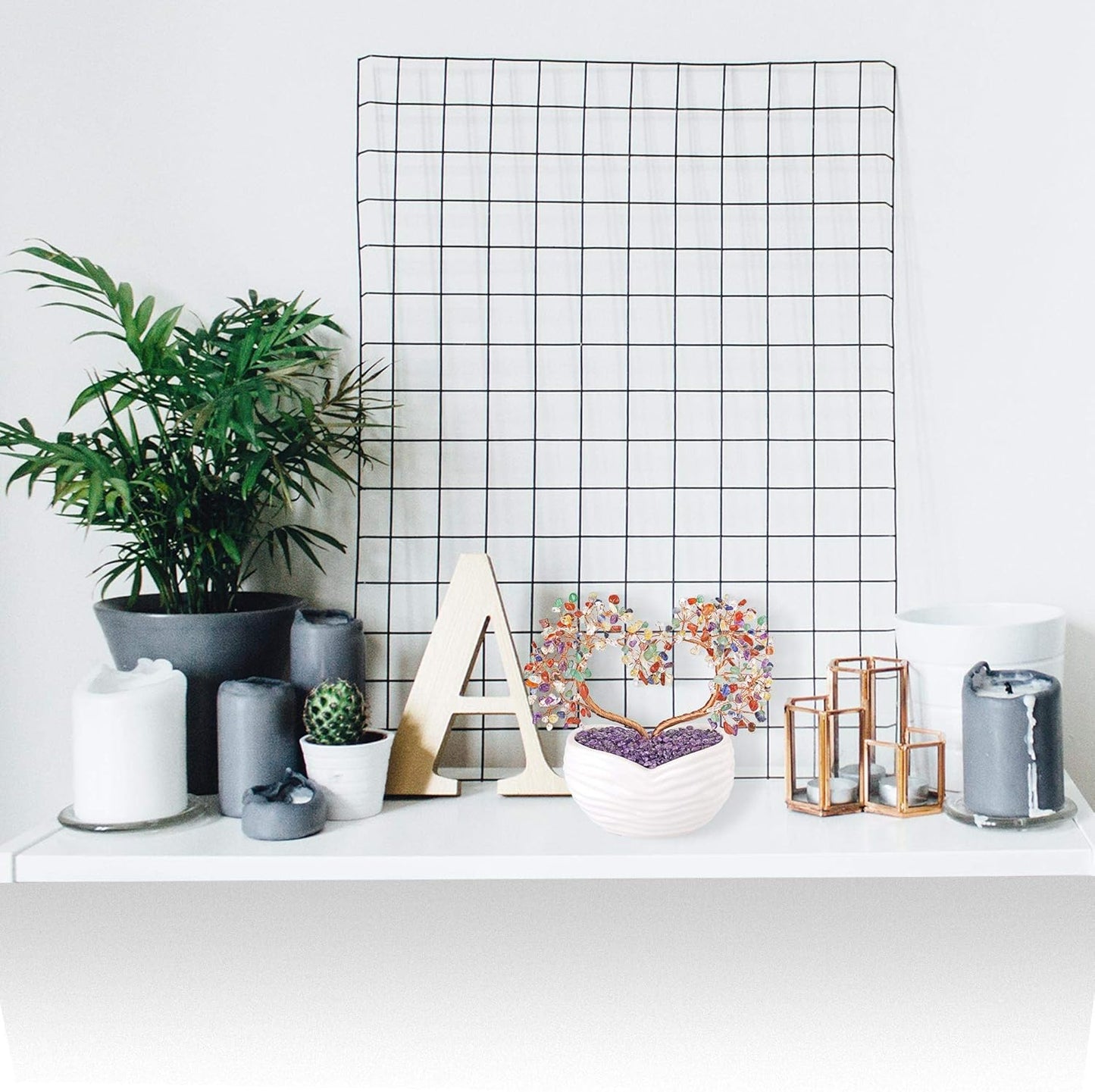 7 Chakra Healing Crystal Heart Money Tree 