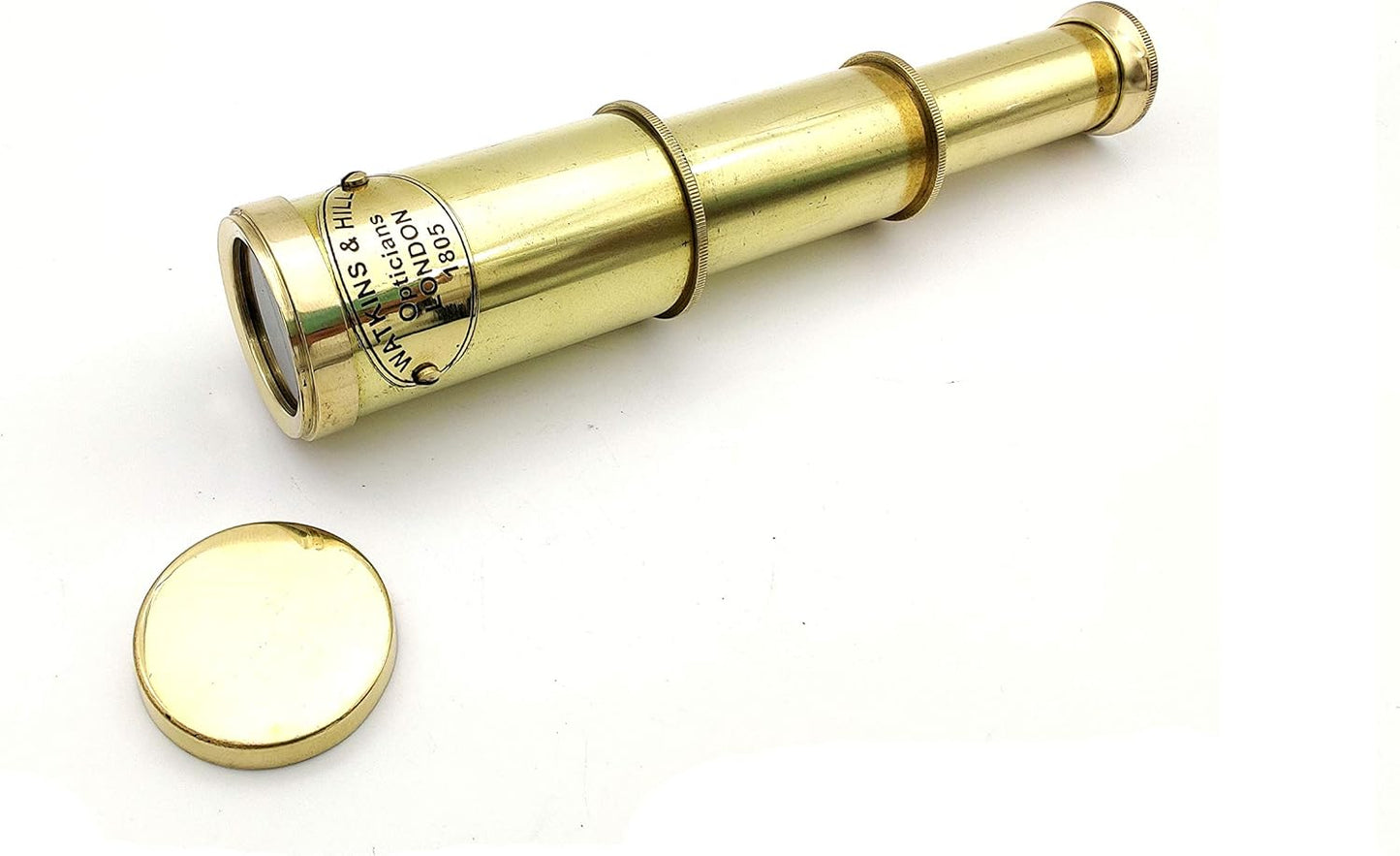 Nautical Brass Spyglass Telescope with Wooden Box