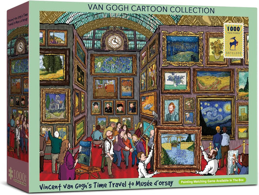 - 1000 Piece Puzzle for Adults, Van Gogh Jigsaw Puzzles 1000 Pieces, Van Gogh'S Time Travel to Muse Da Orsay Puzzles for Adults 1000 PC by Alireza Karimi Moghaddam