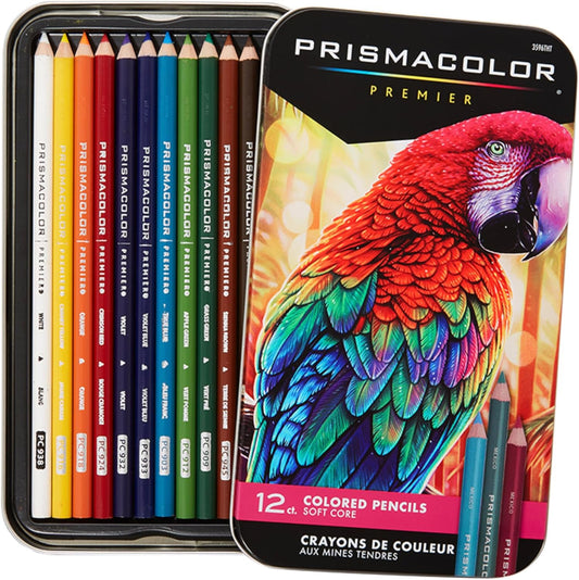 Premier Colored Pencils, Soft Core, Adult Coloring, 12 Pack